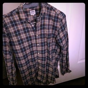 Grey, white flannel